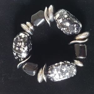 Black/Silver Mercury Bracelet